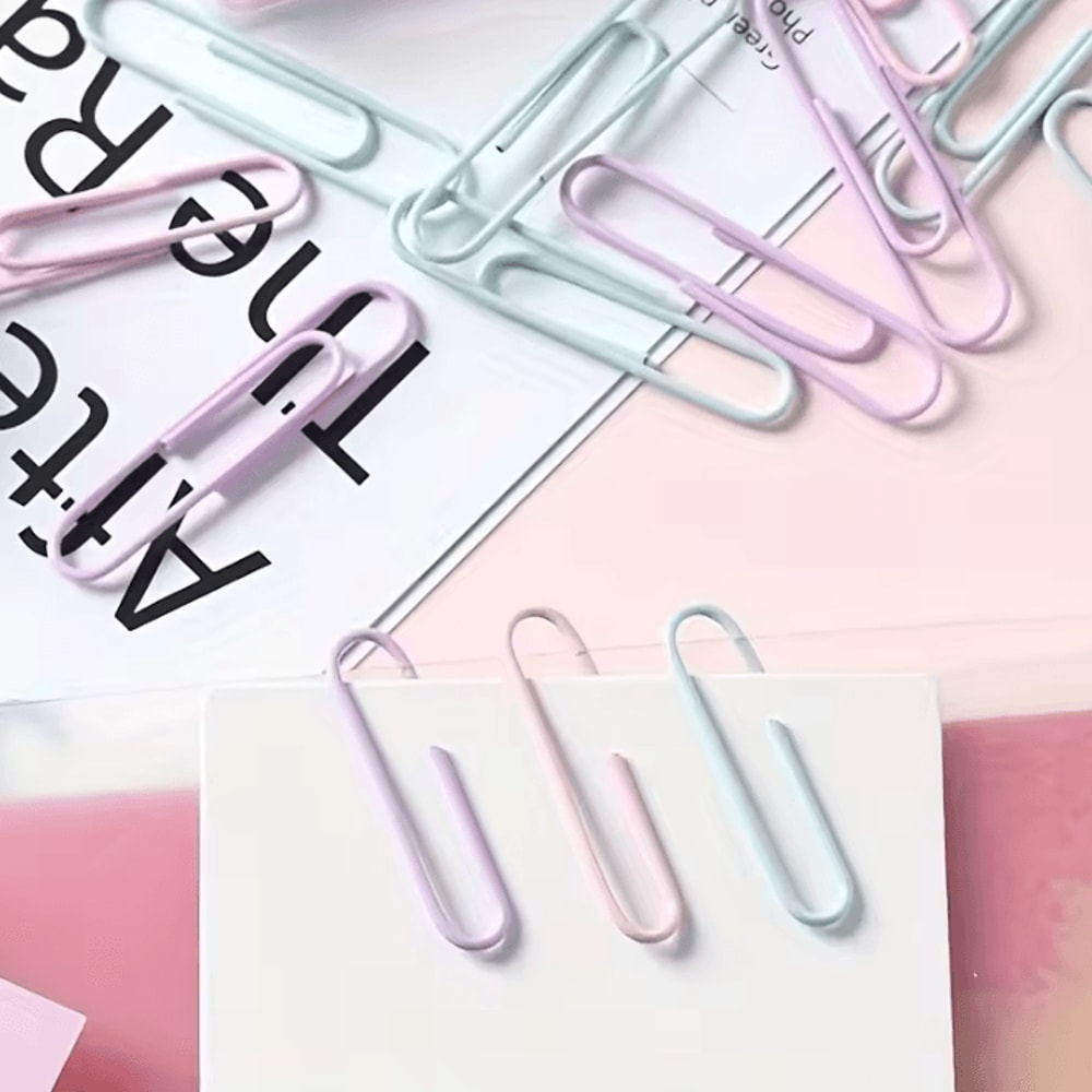 50 Piece Metal Paperclips Paper Binder Clips And Document Bookmarks For School And Office Supplies 1