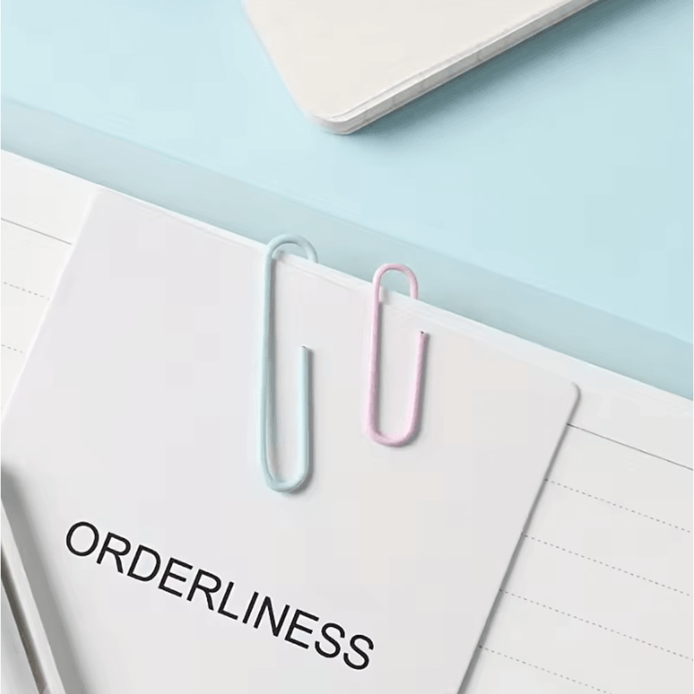 50 Piece Metal Paperclips Paper Binder Clips And Document Bookmarks For School And Office Supplies 2