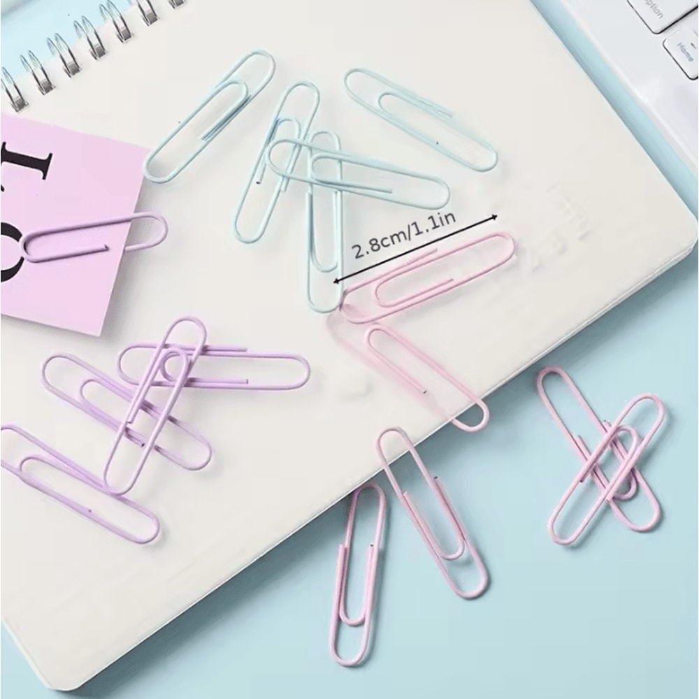 50 Piece Metal Paperclips Paper Binder Clips And Document Bookmarks For School And Office Supplies 3