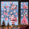 Festive Christmas Window Stickers Santa Claus Snowman Stickers And Holiday Door Decorations With C 1