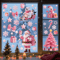 Festive Christmas Window Stickers Santa Claus Snowman Stickers And Holiday Door Decorations With C 1
