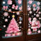 Festive Christmas Window Stickers Santa Claus Snowman Stickers And Holiday Door Decorations With C 2