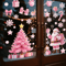 Festive Christmas Window Stickers Santa Claus Snowman Stickers And Holiday Door Decorations With C 2