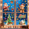 Festive Christmas Window Stickers Santa Claus Snowman Stickers And Holiday Door Decorations With C 3