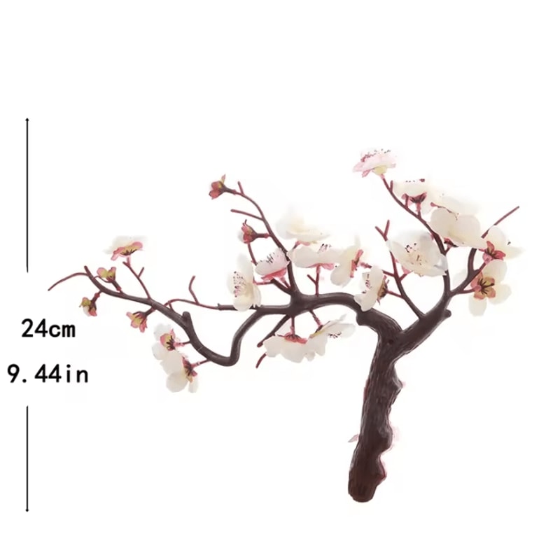 Lifelike Artificial Cherry Blossom Flowers Silk Plum Blossom Stems For Wedding Table Decorations A 5