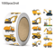 1000 Pieces Construction Vehicle Stickers Reusable SelfAdhesive Stickers For DIY Craft Stickers 0