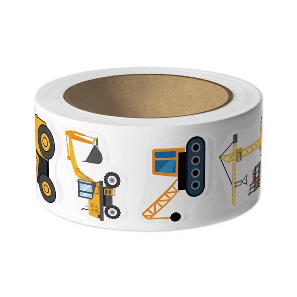 1000 Pieces Construction Vehicle Stickers Reusable SelfAdhesive Stickers For DIY Craft Stickers 3