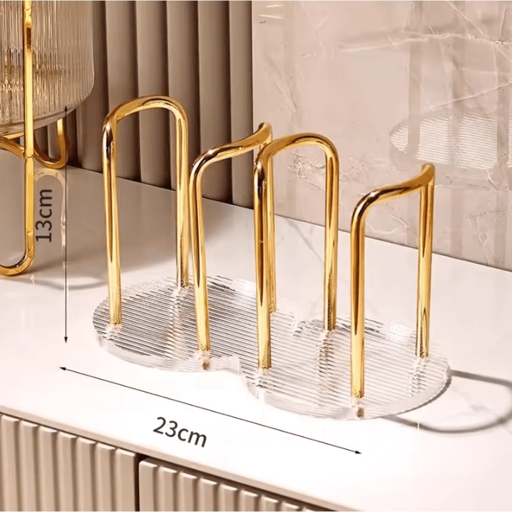 Luxury Cup Storage Holder Disposable Cup Dispenser And Mug Display Stand For Home Organizer Rack 6