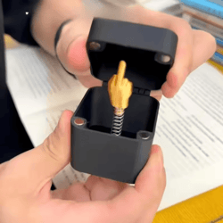 middle finger gift box – pop-up prank gift for funny desk decor and novelty christmas gift