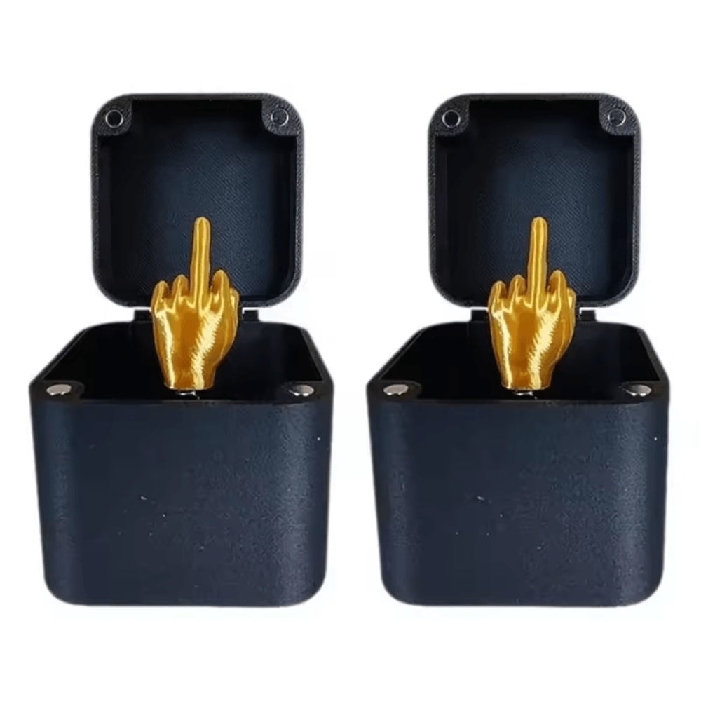 Middle Finger Gift Box PopUp Prank Gift For Funny Desk Decor And Novelty Christmas Gift 5