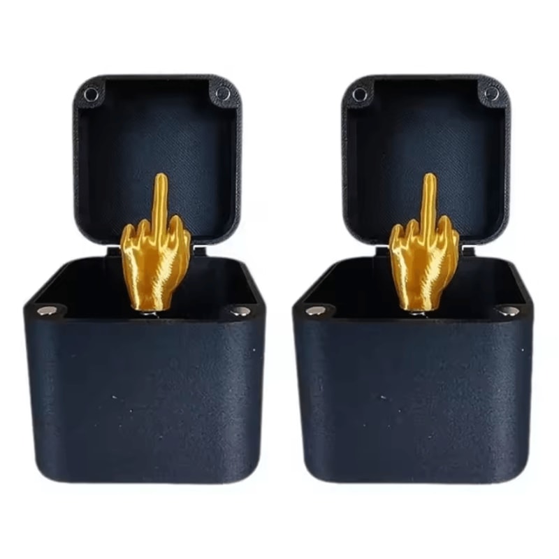 Middle Finger Gift Box PopUp Prank Gift For Funny Desk Decor And Novelty Christmas Gift 5