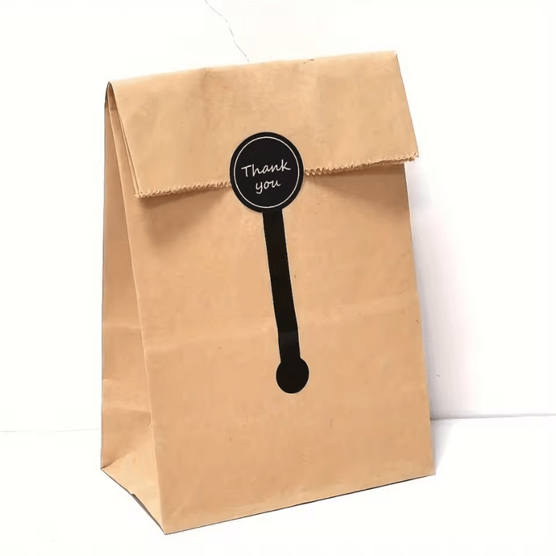 Black Thank You Stickers Long Sealing Label Stickers 394 By 118 Inches For Pudding Bottle Stickers 1