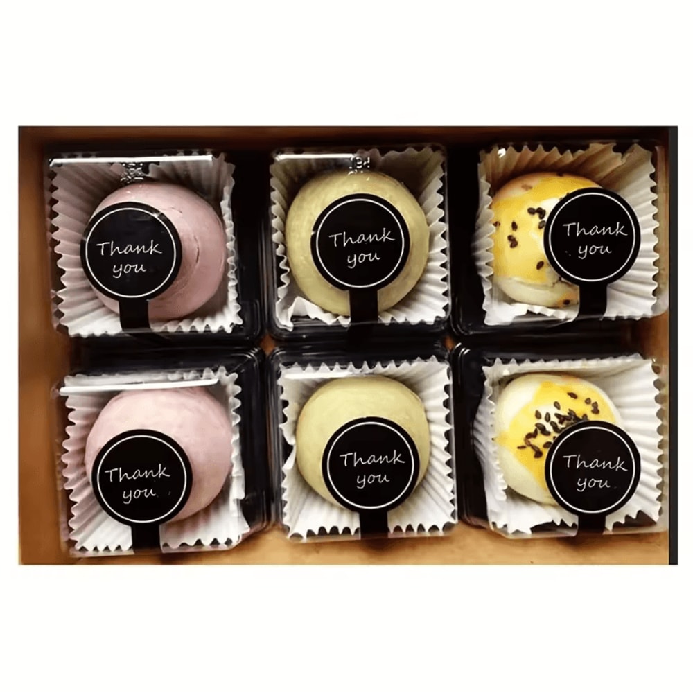 Black Thank You Stickers Long Sealing Label Stickers 394 By 118 Inches For Pudding Bottle Stickers 3