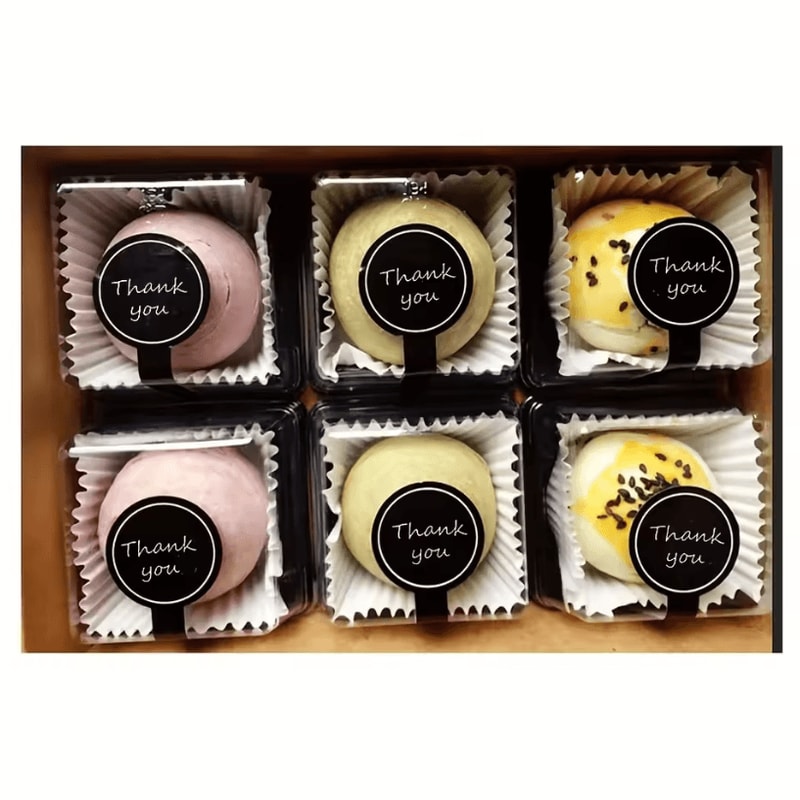 Black Thank You Stickers Long Sealing Label Stickers 394 By 118 Inches For Pudding Bottle Stickers 3