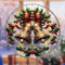 2 Piece Christmas Bell Ornaments Acrylic Holiday Decorations 2D Flat Hanging Ornaments For Room An 0