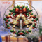 2 Piece Christmas Bell Ornaments Acrylic Holiday Decorations 2D Flat Hanging Ornaments For Room An 0