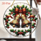 2 Piece Christmas Bell Ornaments Acrylic Holiday Decorations 2D Flat Hanging Ornaments For Room An 3