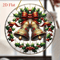 2 Piece Christmas Bell Ornaments Acrylic Holiday Decorations 2D Flat Hanging Ornaments For Room An 3