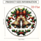 2 Piece Christmas Bell Ornaments Acrylic Holiday Decorations 2D Flat Hanging Ornaments For Room An 5