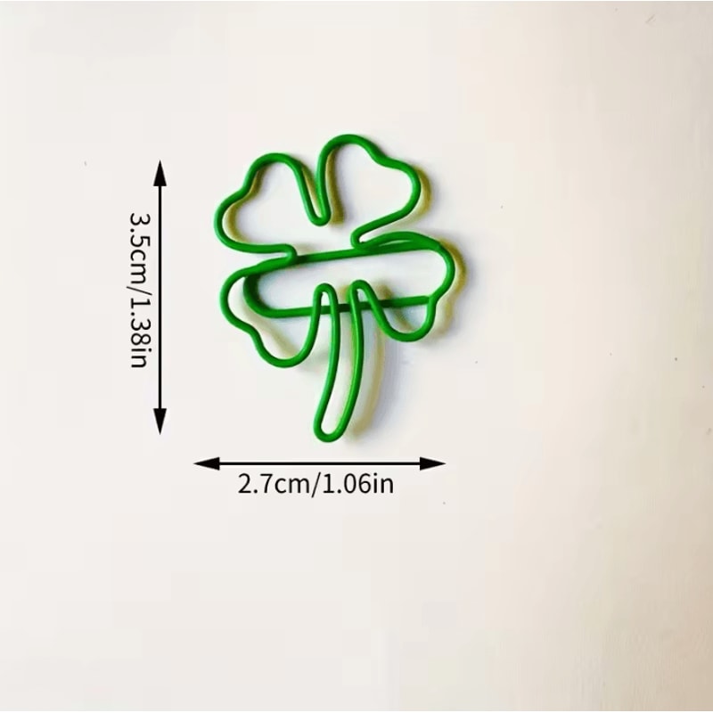 25 Piece Cute Paperclips FourLeaf Clover Clips For Binder Clip School Supplies And Scrapbook Decor 5
