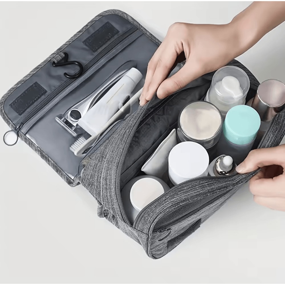 MultiFunctional Travel Toiletry Bag With Hanging Hook Waterproof Makeup And Cosmetic Storage Organ 1