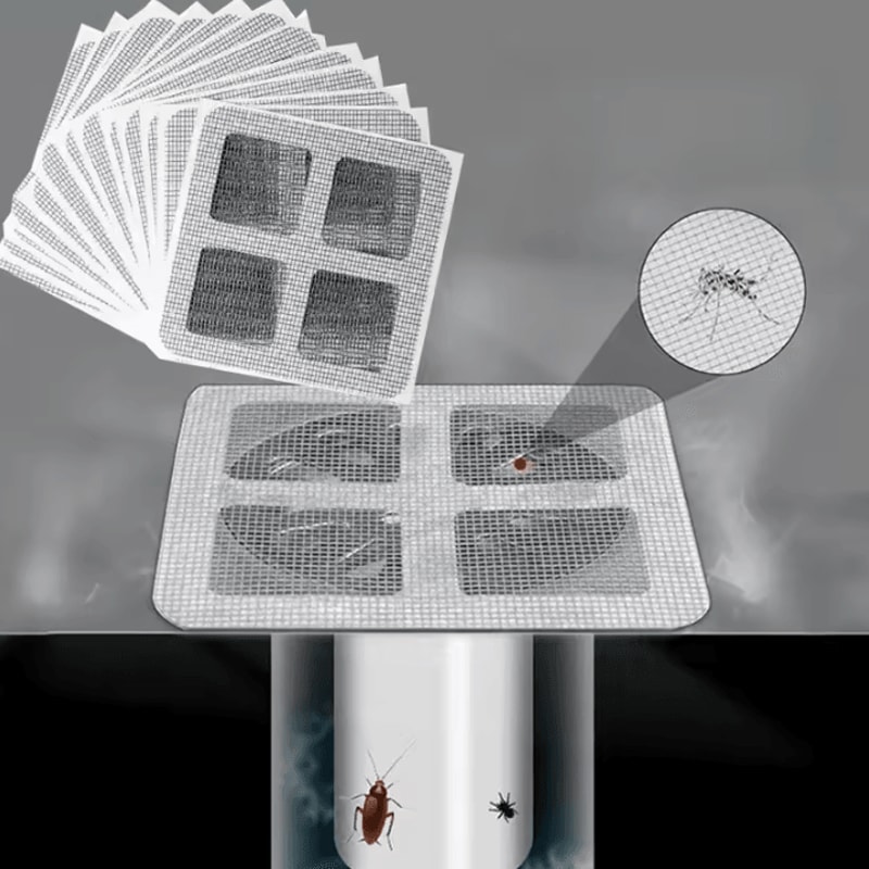 3050 Pack Shower Drain Hair Catcher Disposable Drain Covers With Mesh Hair Stopper Strainer For Bat 0