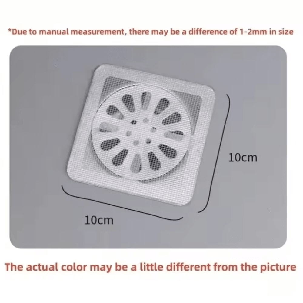 3050 Pack Shower Drain Hair Catcher Disposable Drain Covers With Mesh Hair Stopper Strainer For Bat 5