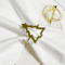 Christmas Curtain Rings Hollow Out Xmas Tree Curtain Holder And Golden Serviette Buckles For Holida 3