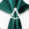 Christmas Curtain Rings Hollow Out Xmas Tree Curtain Holder And Golden Serviette Buckles For Holida 4