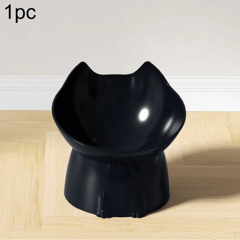 Elevated Elevated Cat Bowl AntiTip Raised Pet Feeding Dish With Tilted Edge Neck Protection For Cat 4