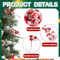 20pcs Artificial Red Berries Stems With Frosted Snow For Christmas Tree Decorations And Festive Hol 4