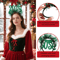 Christmas Headband Accessory Striped Glitter Hair Hoop In Red Green And Golden For Festive Party An 3