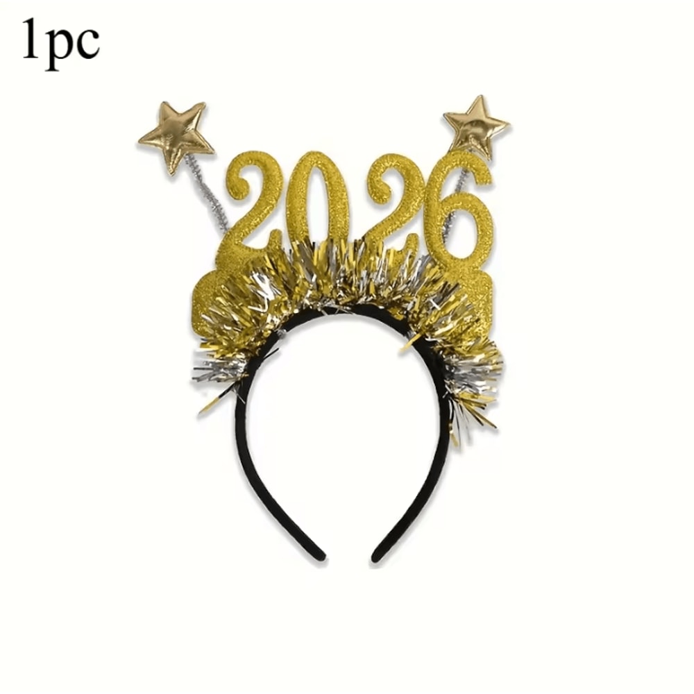 Christmas Headband Accessory Striped Glitter Hair Hoop In Red Green And Golden For Festive Party An 6