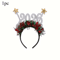 Christmas Headband Accessory Striped Glitter Hair Hoop In Red Green And Golden For Festive Party An 7