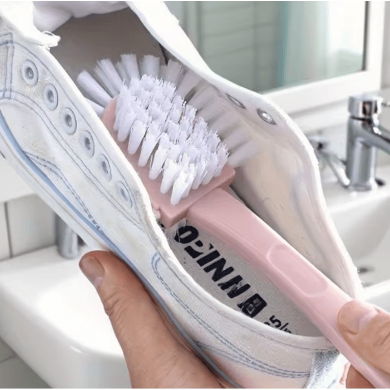 FiveSided Shoe Cleaning Brush MultiFunction DoubleSided Circular 360Degree Decontamination Househol 0