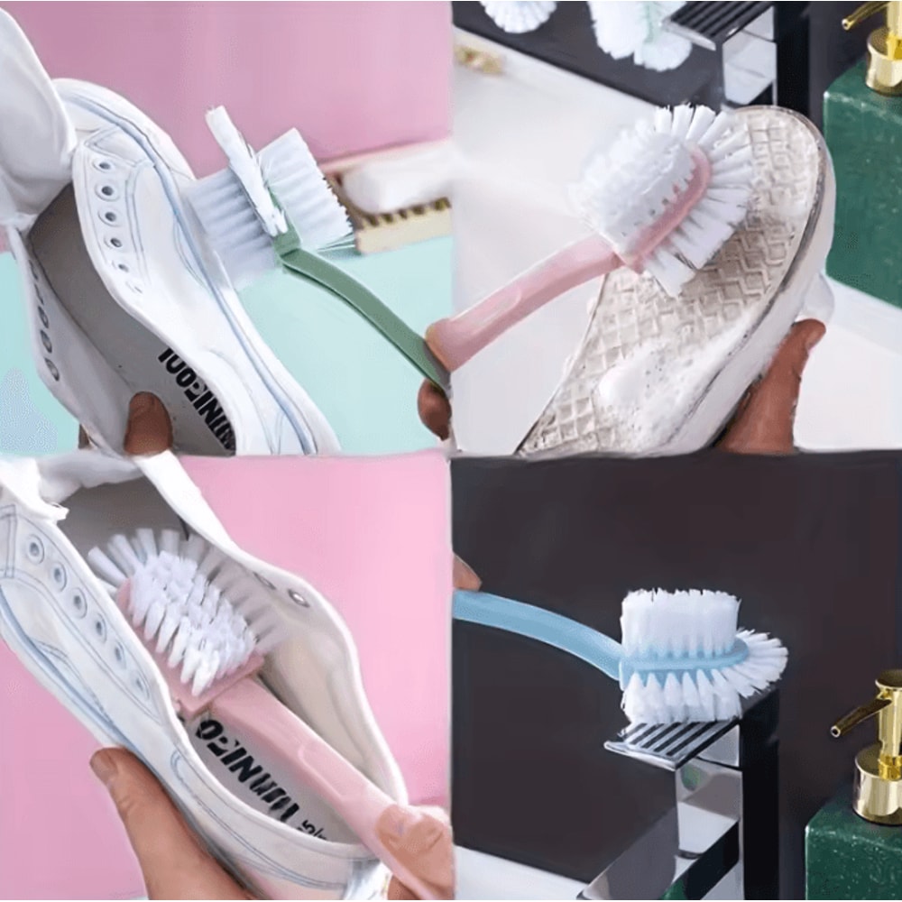 FiveSided Shoe Cleaning Brush MultiFunction DoubleSided Circular 360Degree Decontamination Househol 3