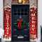 1Pair Christmas Door Banners Polyester 2D Merry Christmas Flag 12 By 71 Inches For Indoor Outdoor G 1