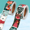 120pcs Christmas Stickers 1 By 3 Inches Festive Gift Wrapping Seal Stickers SelfAdhesive Holiday De 1