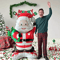 Standing Santa Claus Foil Balloon Christmas Home And Party Decoration Aluminum Foil Festive Outdoor 0