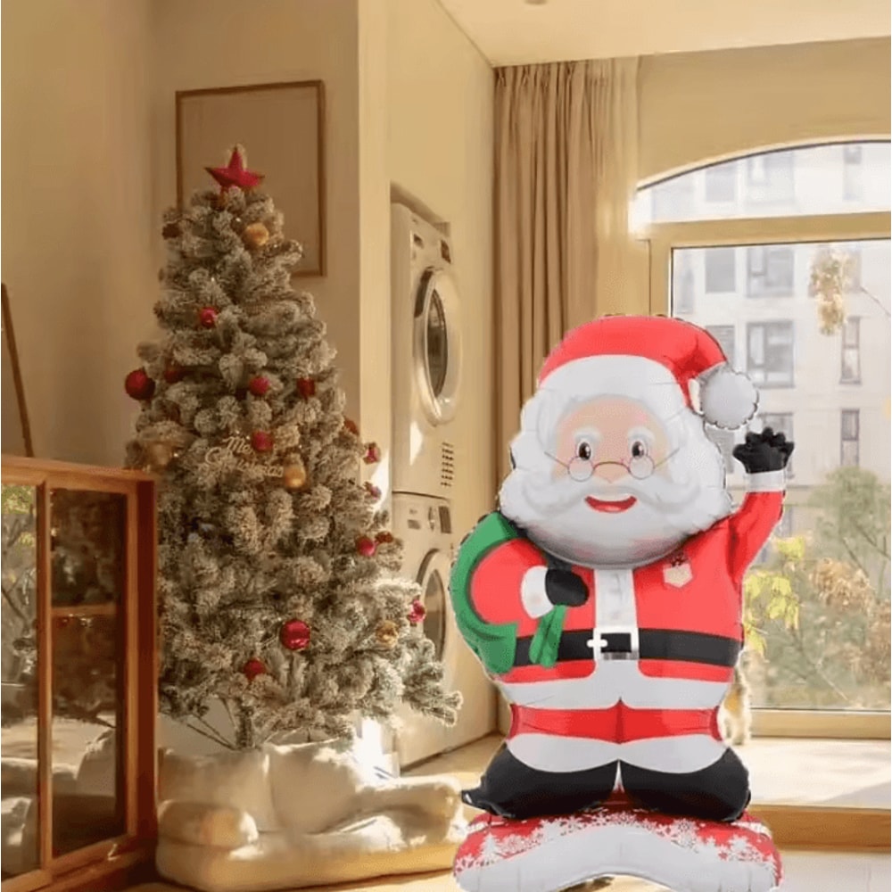 Standing Santa Claus Foil Balloon Christmas Home And Party Decoration Aluminum Foil Festive Outdoor 3