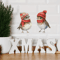 Christmas Holiday Window Clings Festive Bird Decor Stickers For Home Bathroom Thanksgiving And New 1