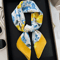 Lemon Pattern Lemon Pattern Silk Scarf Lightweight Square Scarf For Women Fashion Neck Headband And 3