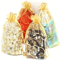 100pcs Golden Mesh Drawstring Bags Party Favor Gift Pouches For Candy Makeup Jewelry And Accessorie 4