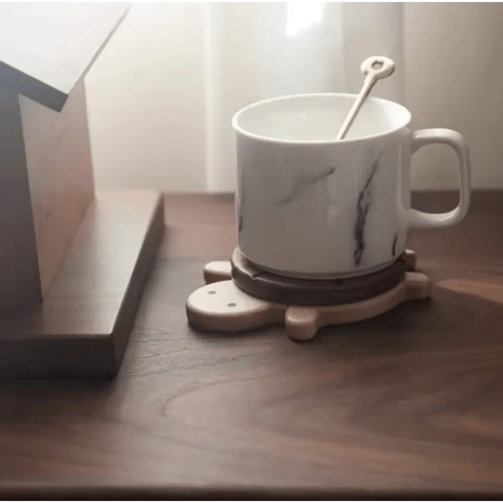 Wooden Heat Insulation Coaster Turtle Shape Tea Cup And Mug Table Protector Decorative Hot Drink Ma 3