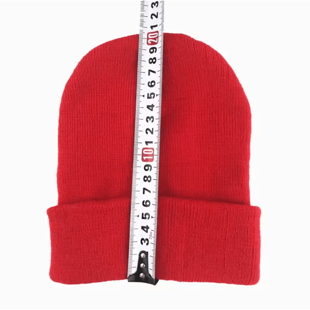 Womens Knitted Fluorescent Autumn Beanie Cap Warm Casual Bonnet For Ladies 3