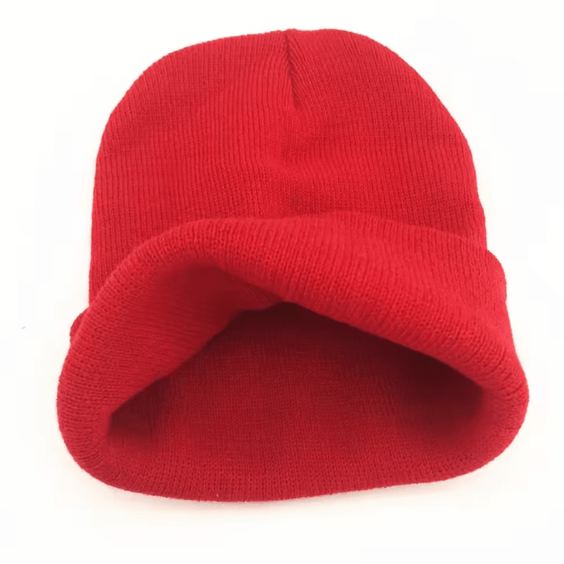 Womens Knitted Fluorescent Autumn Beanie Cap Warm Casual Bonnet For Ladies 4