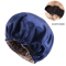 Satin Hair Cap For Sleeping Silk Night Hair Care Hat With Adjustable Button Headwear 9