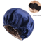 Satin Hair Cap For Sleeping Silk Night Hair Care Hat With Adjustable Button Headwear 9
