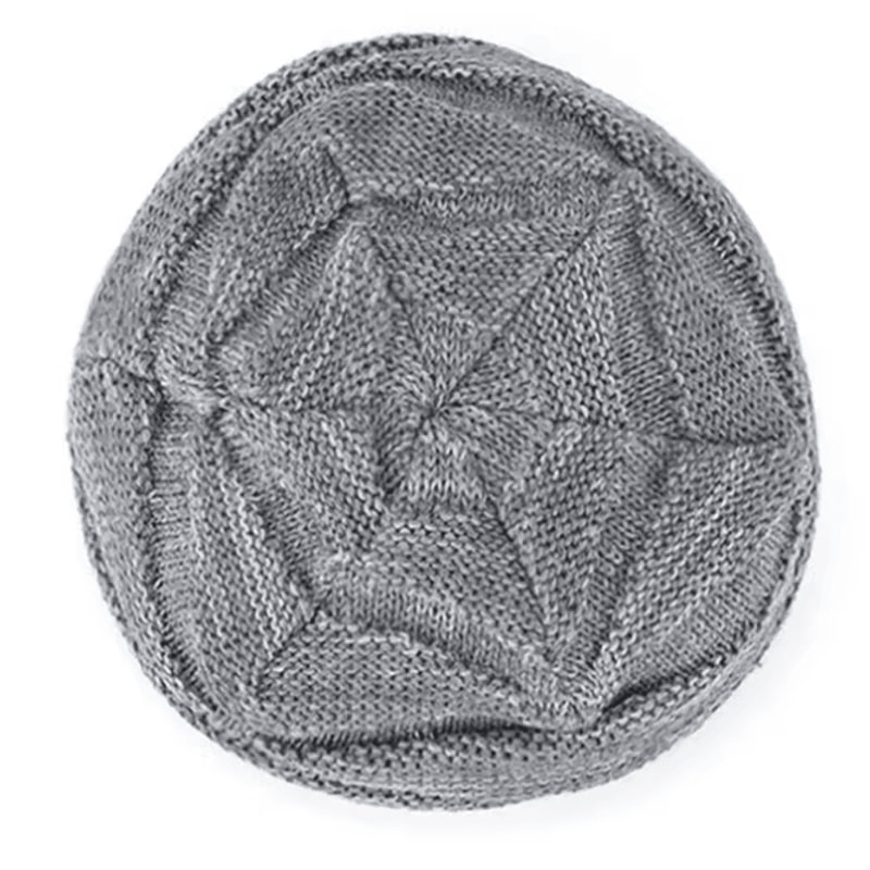 Winter Warm Knitted Woolen Skullies Beanie Hat Velvet Lined Diamond Pattern For Men 4