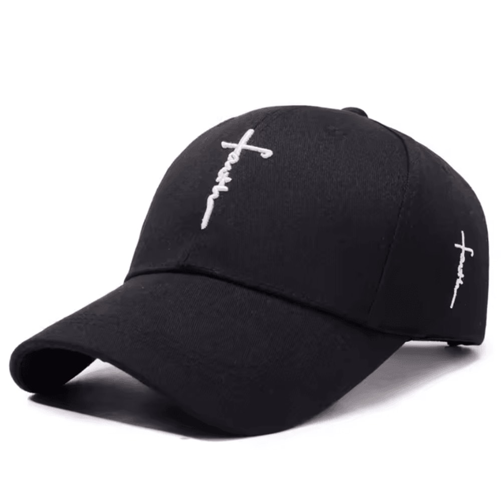 Adjustable Embroidery Baseball Cap English Cross Adjustable Casual Hat For Men Women And Youth 1
